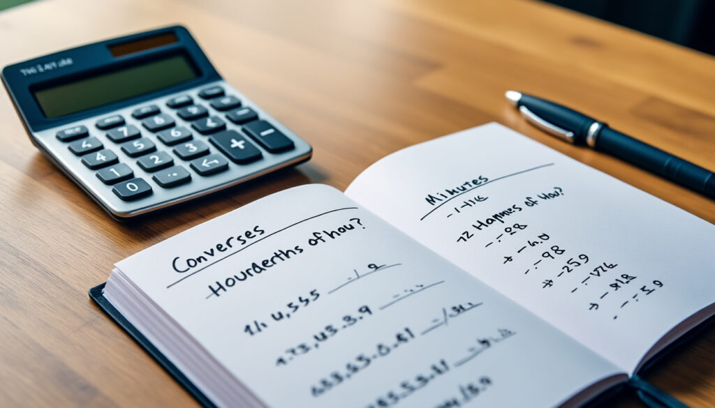 découvrez une formule simple et rapide pour convertir facilement les centièmes d’heure en minutes.